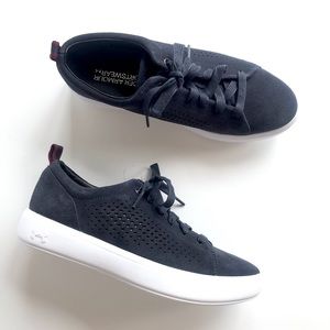 NEW Under Armour Capeside Low Suede Sneaker Navy